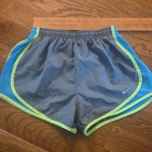 Nike Lime Green & Black Dri-FIT Athletic Shorts